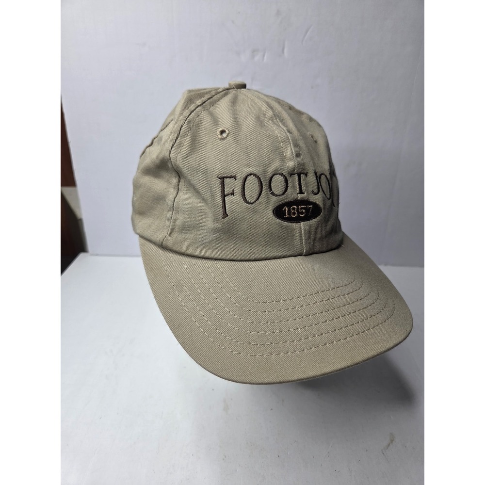 FootJoy 1857 Vintage Khaki Tan Golf Hat Made in USA Texace Strapback Cap Mens